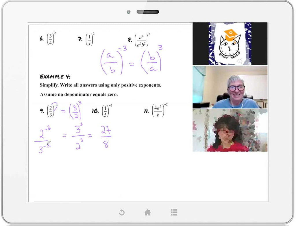 Honors Algebra 1 Office Hours